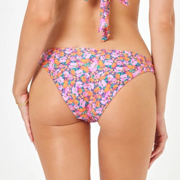 L*Space Camacho Bikini Bottom‎ Swim Floral Pink Positively Poppies NWT Size XS - Picture 6 of 6